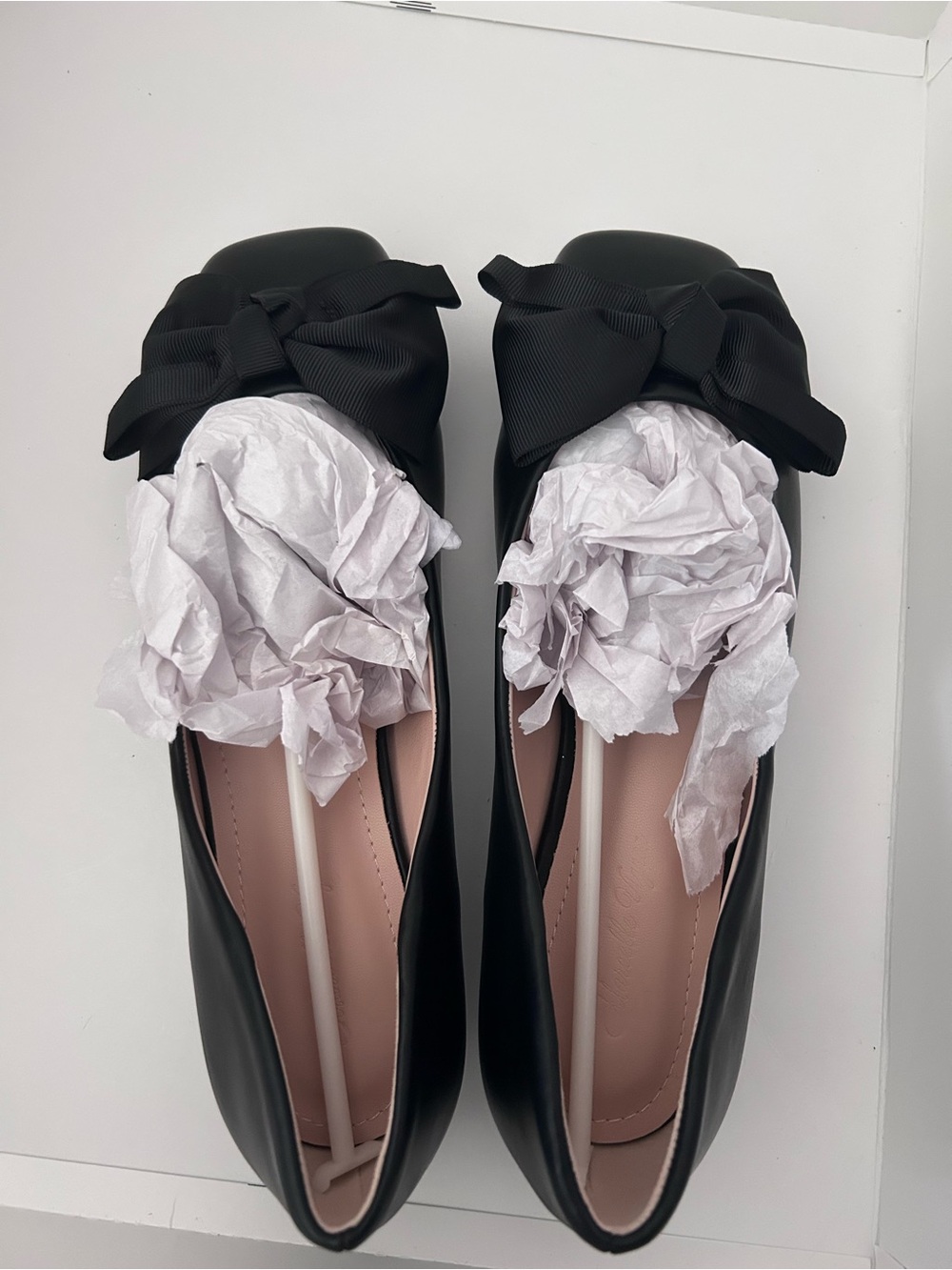 Women’s Black Bow Ballet Flats - Chic Slip-On Loafers